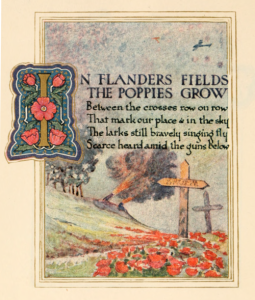 An illustrated version of the WWI poem "In Flanders Fields"